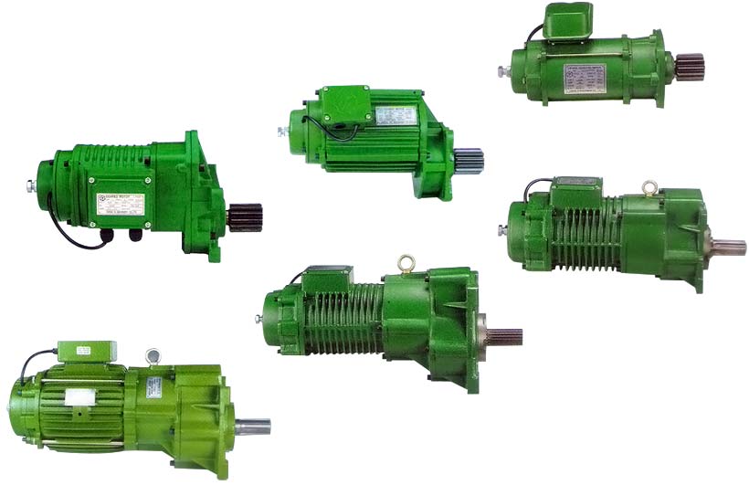 Gear motor open pinion type